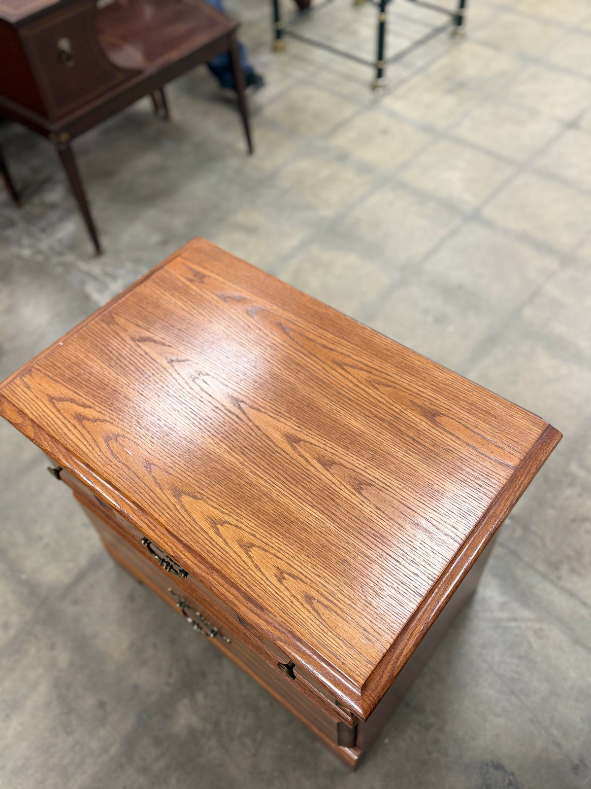 Small Light Honey Brown Nightstand