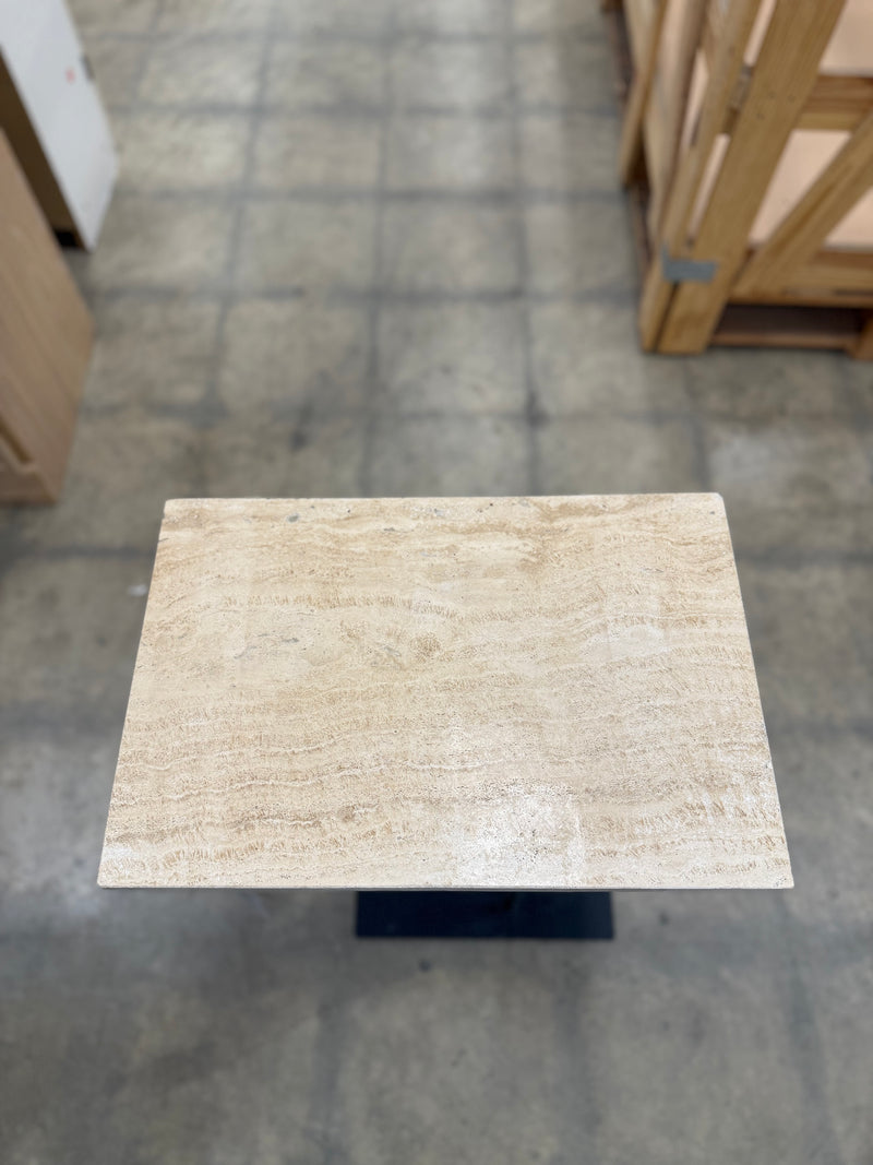 Modern Transitional Marble Stone Side Table