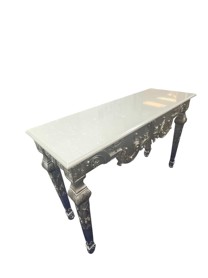 Natural Stonetop Baroque Console Table