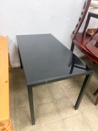 Black Rectangular Dining Table Set