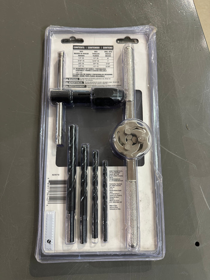 DEWALT Fractional Tap and Large Hexagon Die Set