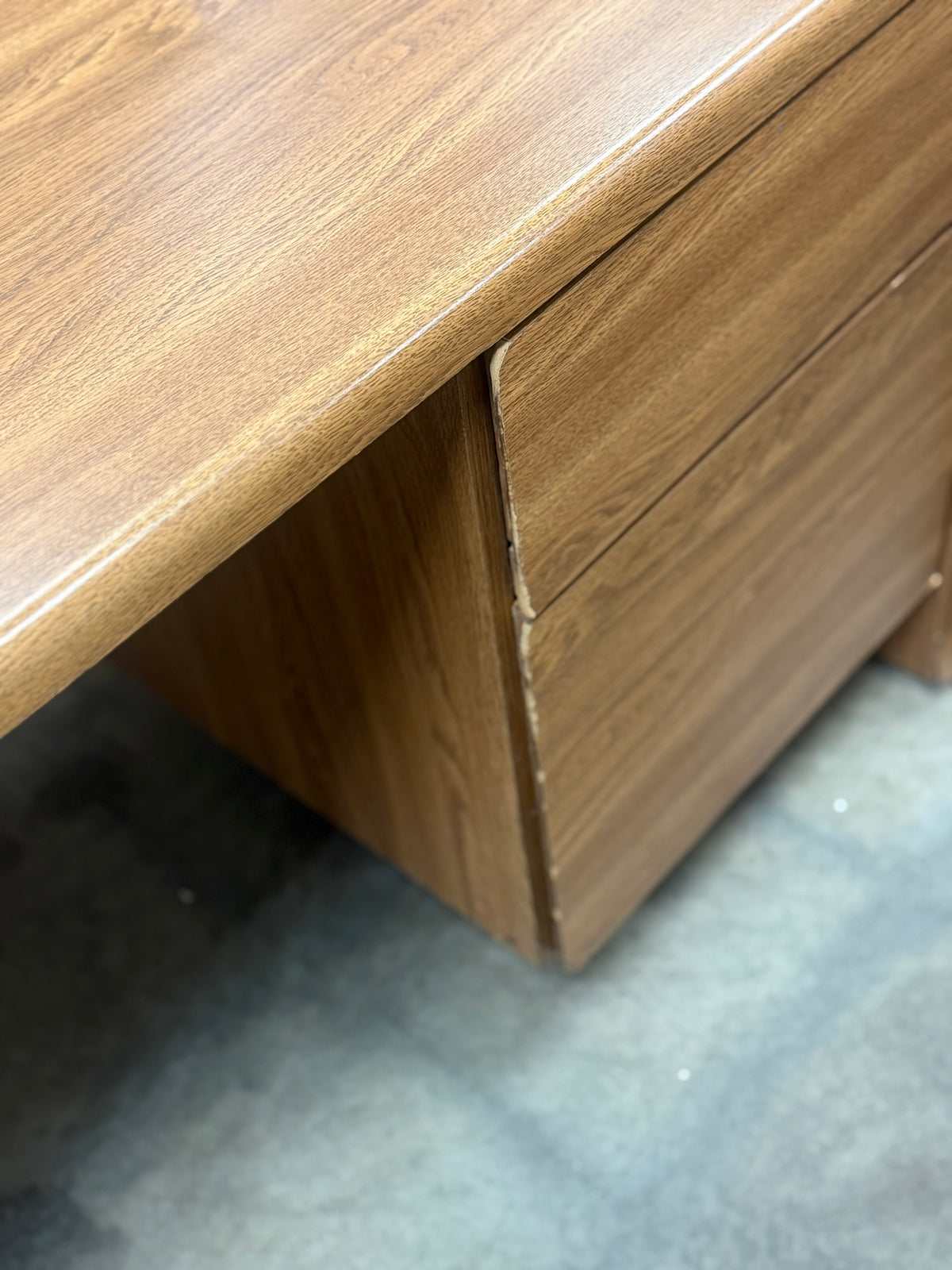 Light Wooden Brown Office Desk