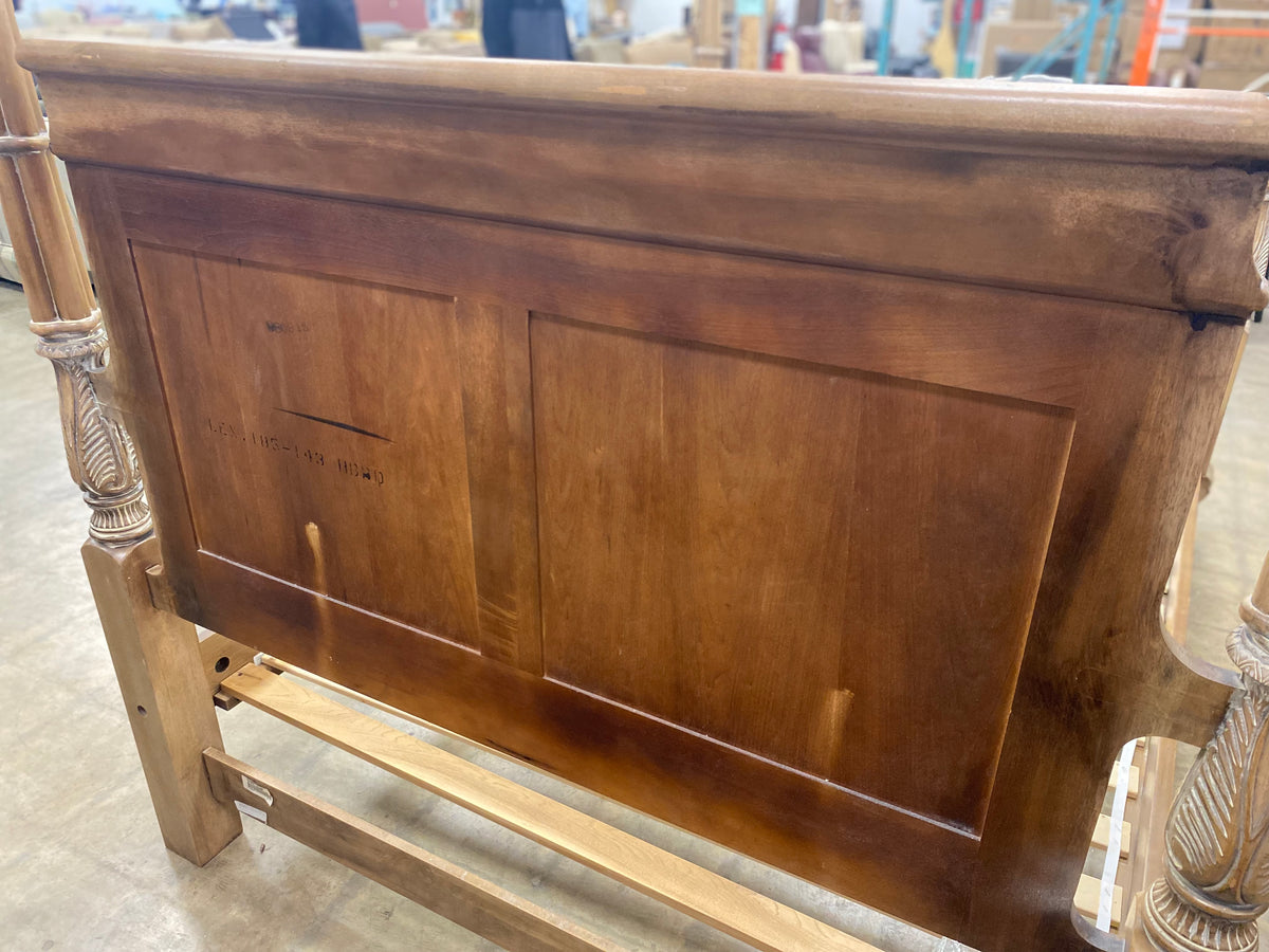 French Provincial Four Poster Queen Bed Frame