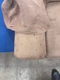 Dusty Rose Patterned 3-Seater Sofa