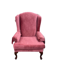 Queen Anne Style Wingback Chair