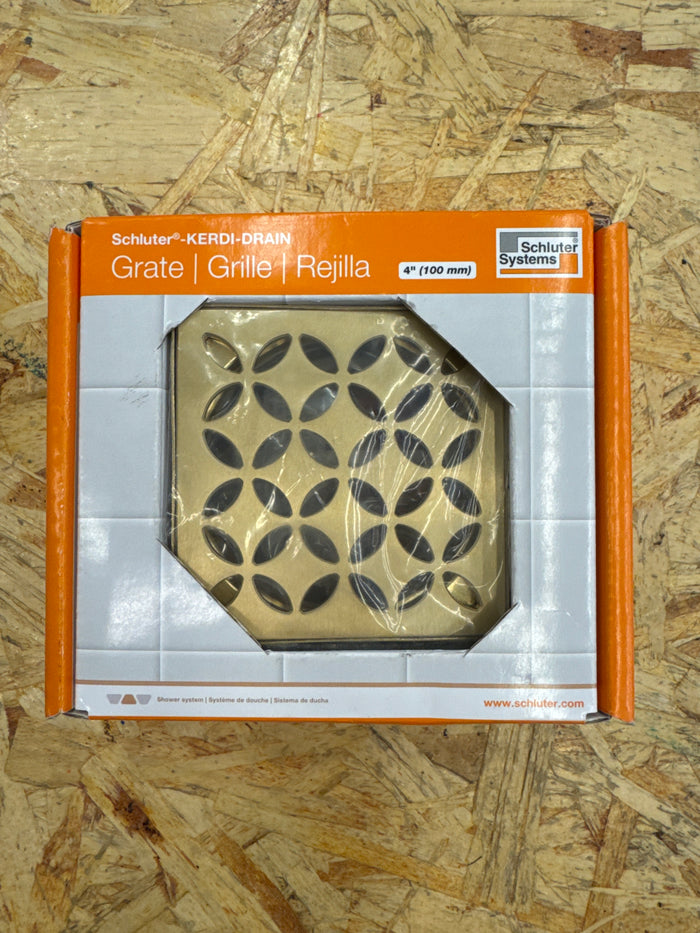 Schluter Kerdi-Drain Gold Floral Drain Grate