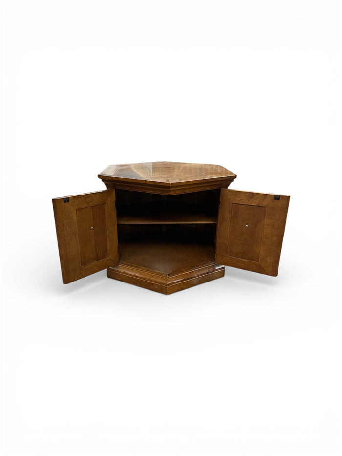 Solid Wood Hexagon Accent Table
