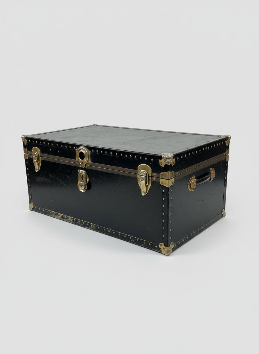 Black Steamer Trunk