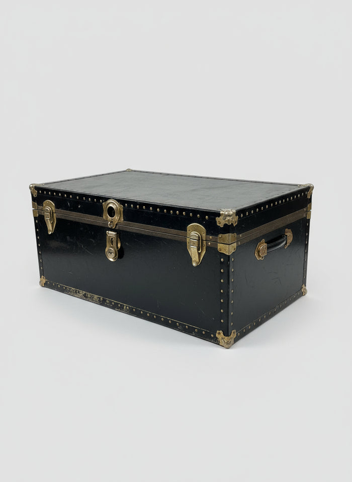 Black Steamer Trunk
