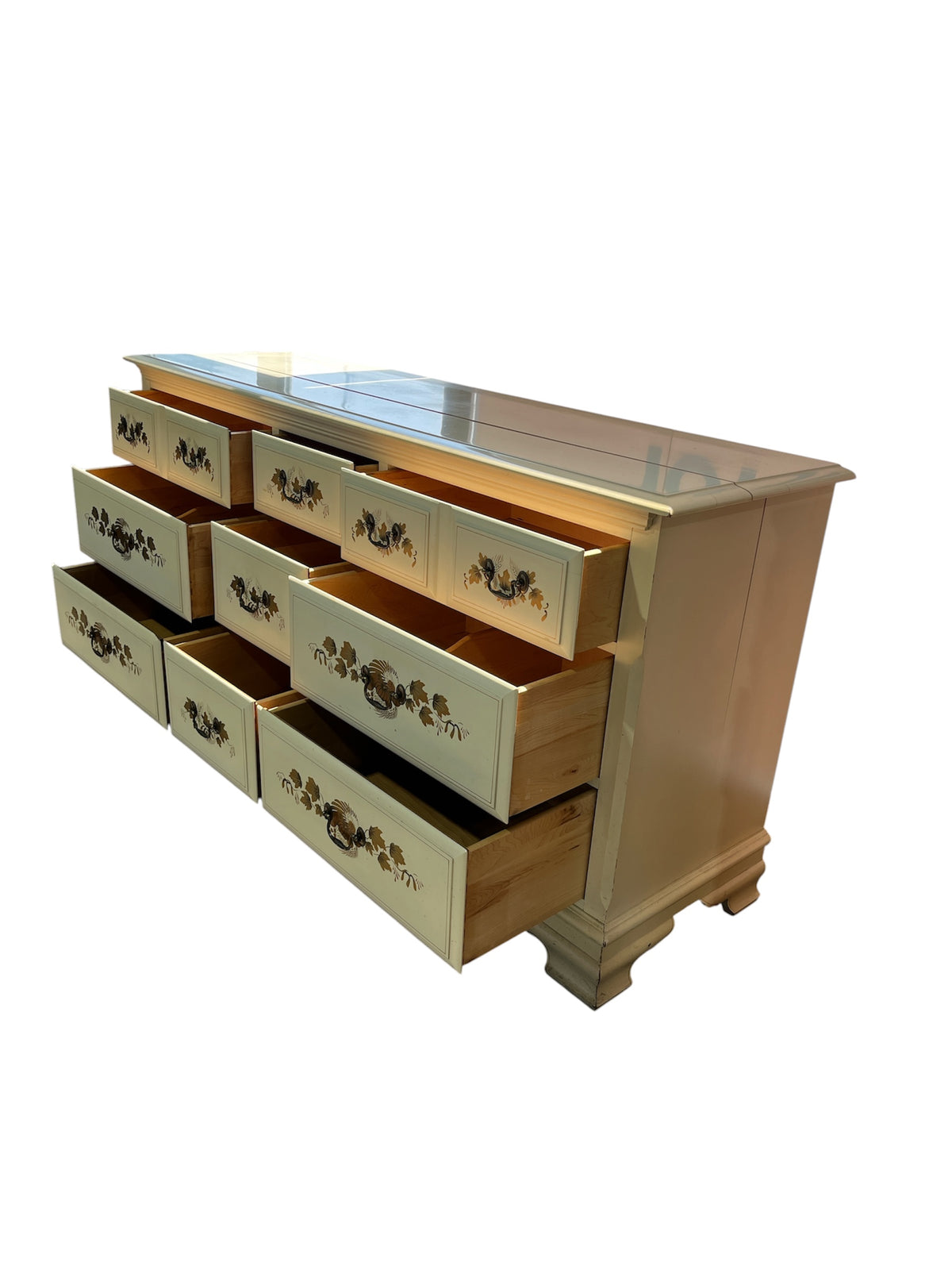 9 Drawer French Provincial Style White Dresser
