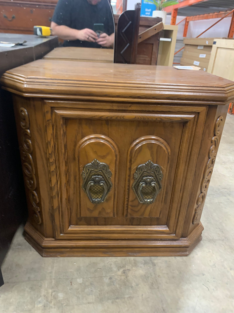 Nightstand With Brass Handles