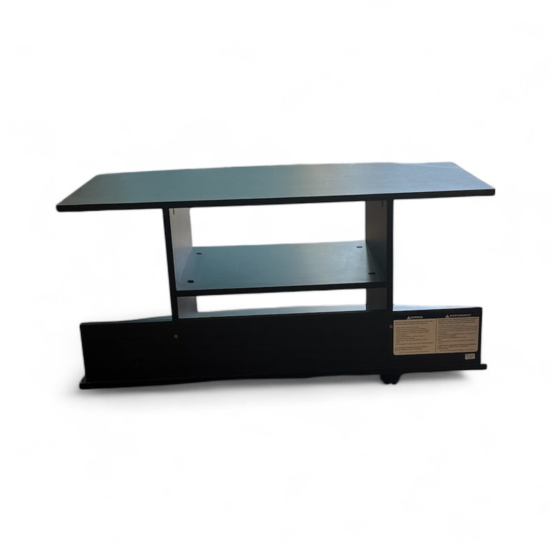 Black TV Stand With Shelf