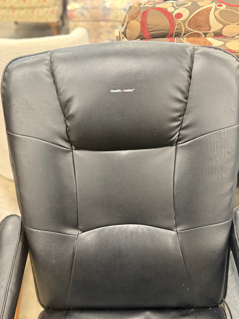 Black Leather Massage/Lounging Chair