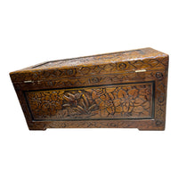 Chinese Hand-Carved Camphor Wood Chest