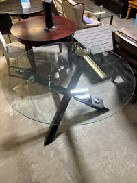 55”Dia Round Glass Table