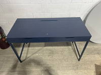 Navy Blue Two Drawer Desk