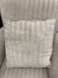 Neutral Striped Club Chair