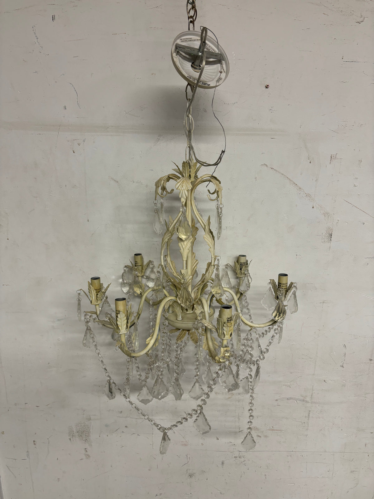 Ivory Crystal Chandelier