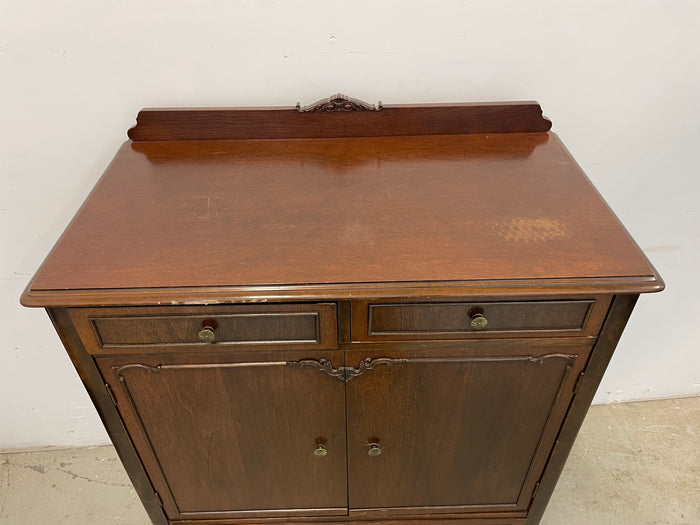 Sturdy Wood Buffet with Brass Hardware