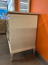 54"W Wooden Dresser with Mirror in Cream