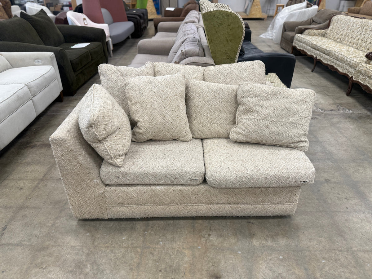 Light Off-White Half Sectional