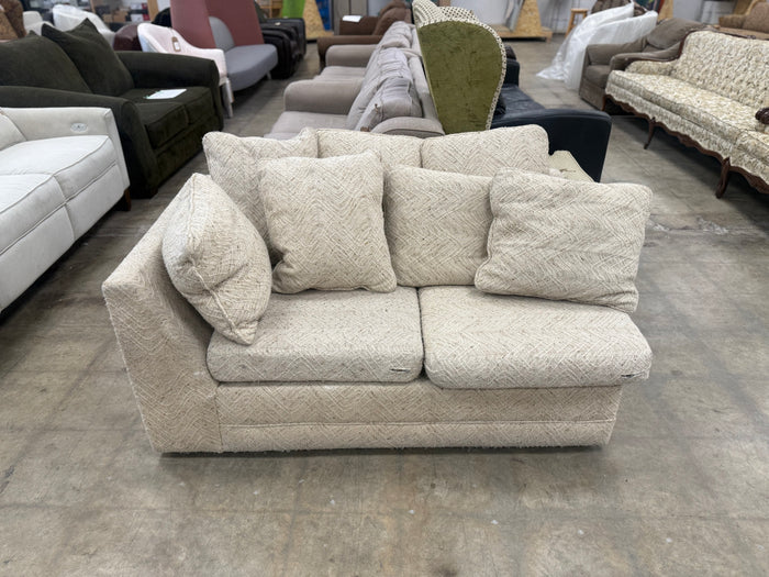 Light Off-White Half Sectional