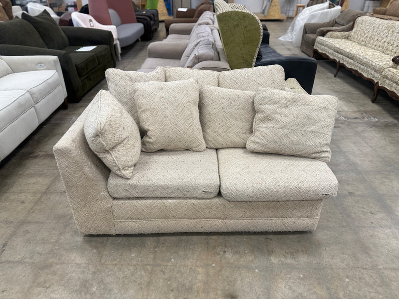Light Off-White Half Sectional