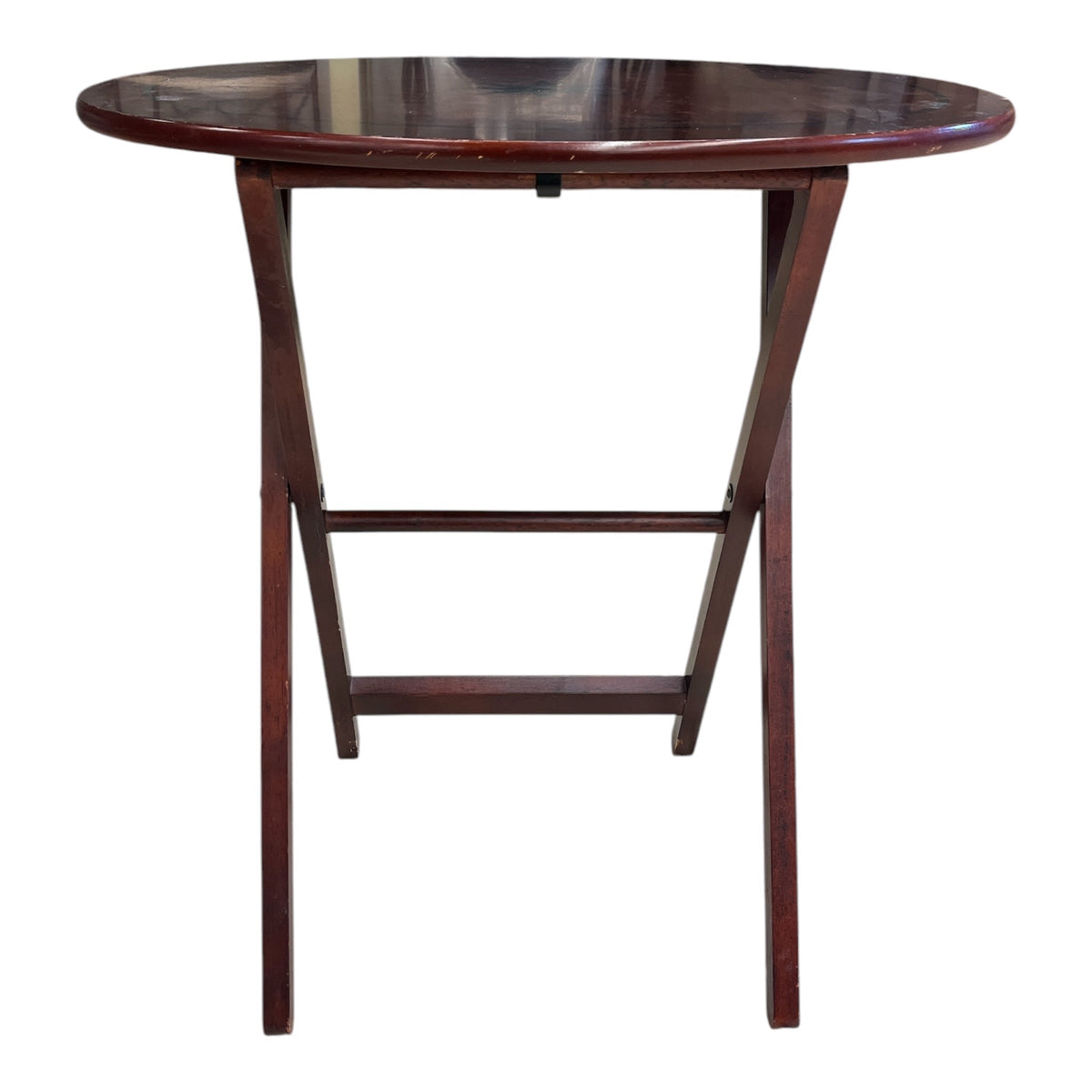 Wooden Oval Folding Tables (Set of 4)