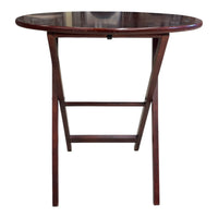 Wooden Oval Folding Tables (Set of 4)