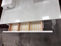 White Vanity with Mirror