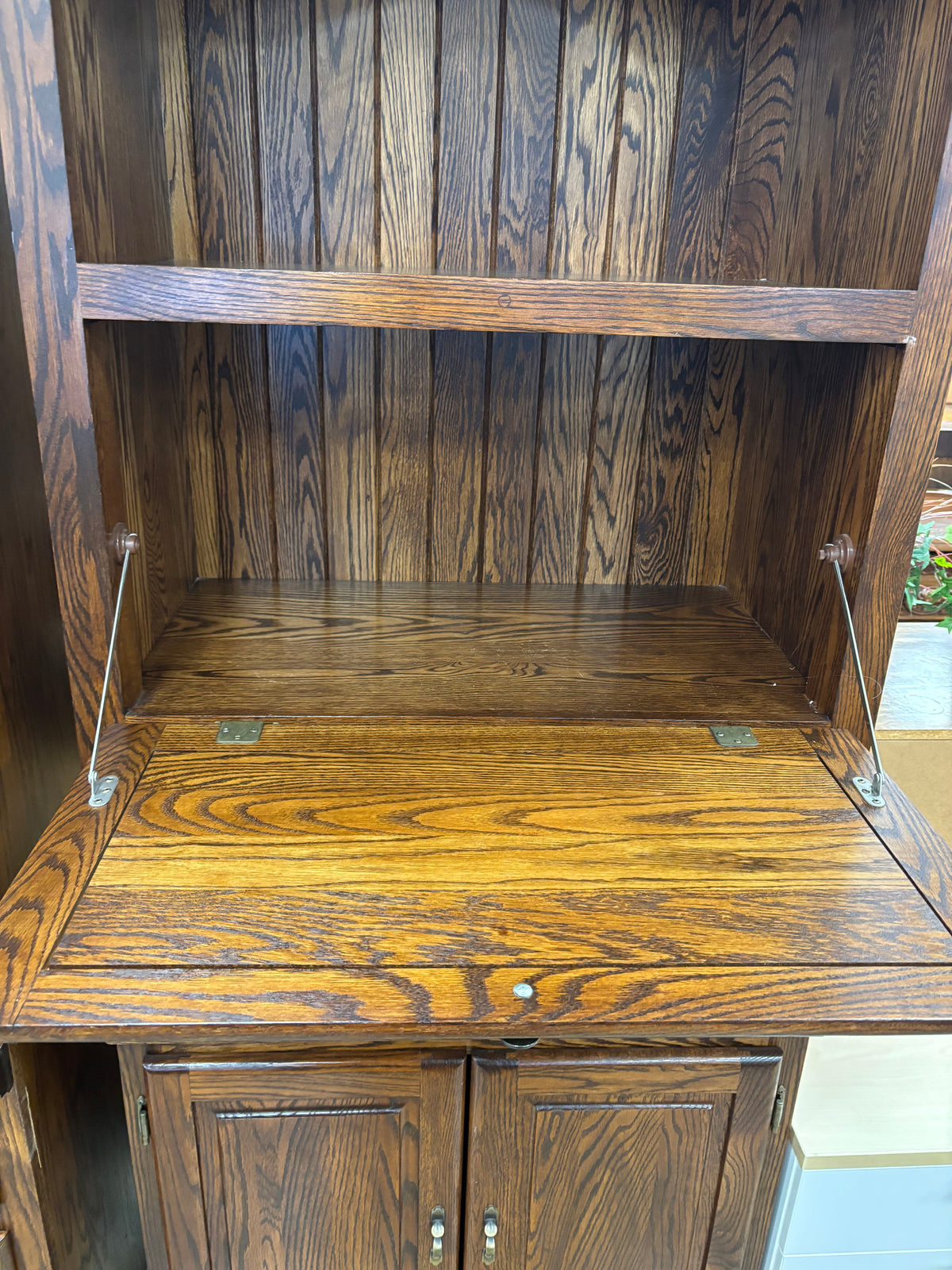Rustic-Style Wooden Wall Unit