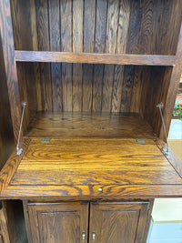 Rustic-Style Wooden Wall Unit