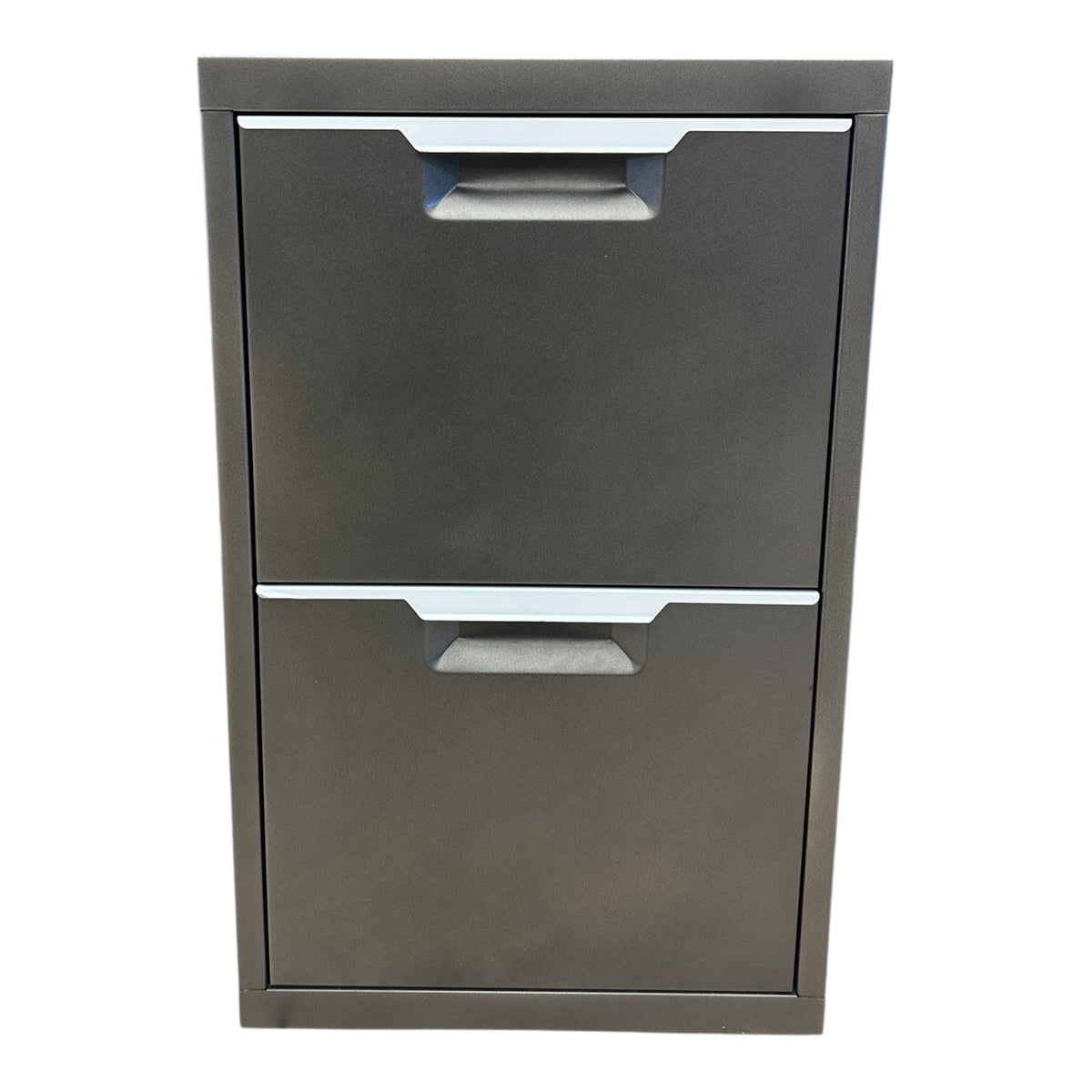 Grey Two-drawer Filing Cabinet