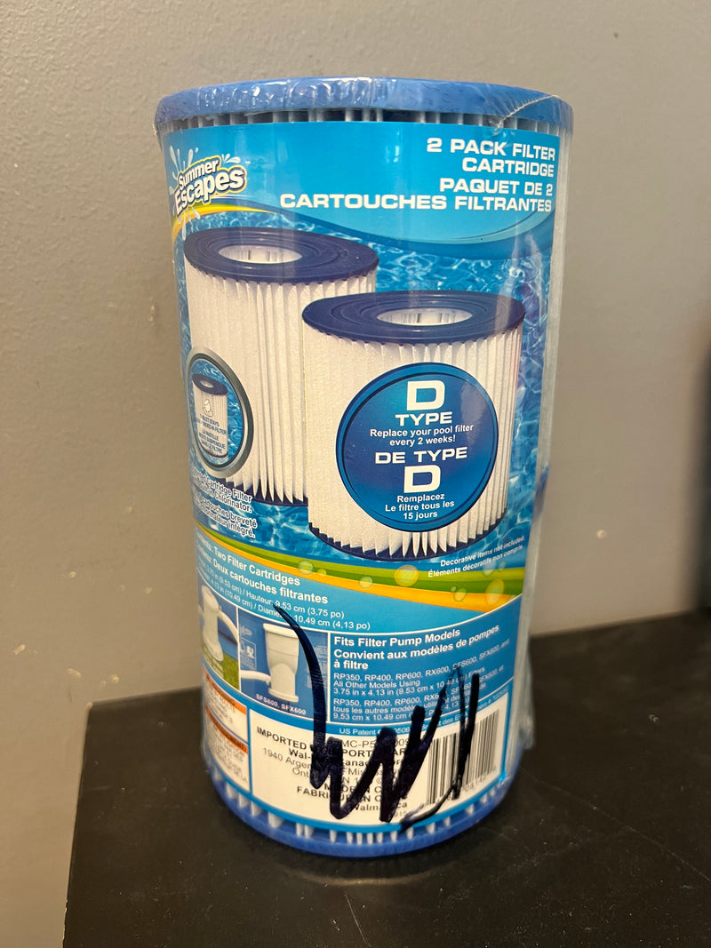 Summer Escapes Type D Pool Filter Cartridges 2-Pack