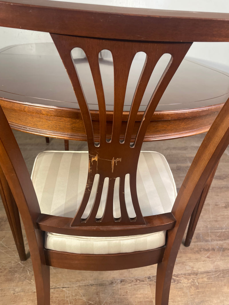 Solid Wood Dining Table with 2 Chairs