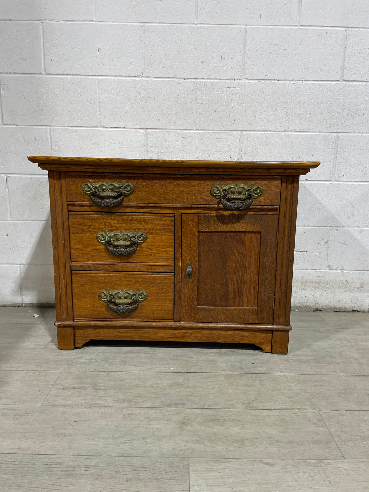 Solid Oak Vintage Dresser