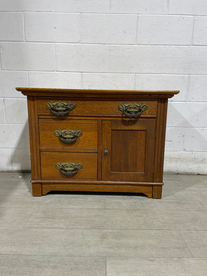 Solid Oak Vintage Dresser