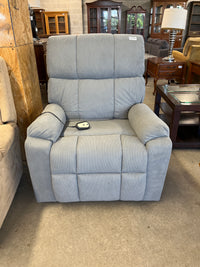 34"W Recliner Armchair in Grey Corduroy