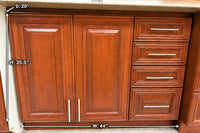 Set of Kitchen Cabinets in Brown