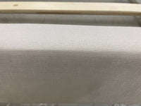 Double Bedframe - Cream Fabric with Button Design