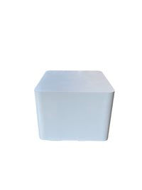 Modern White Rounded Side Table