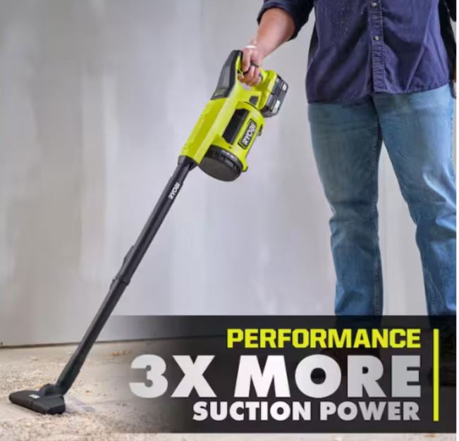 RYOBI 18V ONE+ HP Brushless Cordless Jobsite Hand Vacuum (Tool Only)