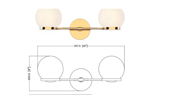 Savina 2-Light LED Vanity Light