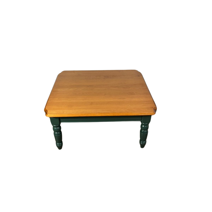 36" Wood Square Table w/ Green Legs