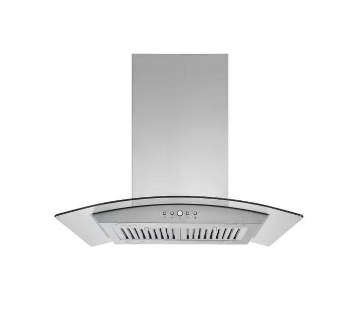 Hauslane 36-Inch Glass Canopy Convertible Island Range Hood