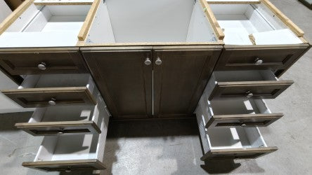 58" Bathroom Vanity with Granite Top