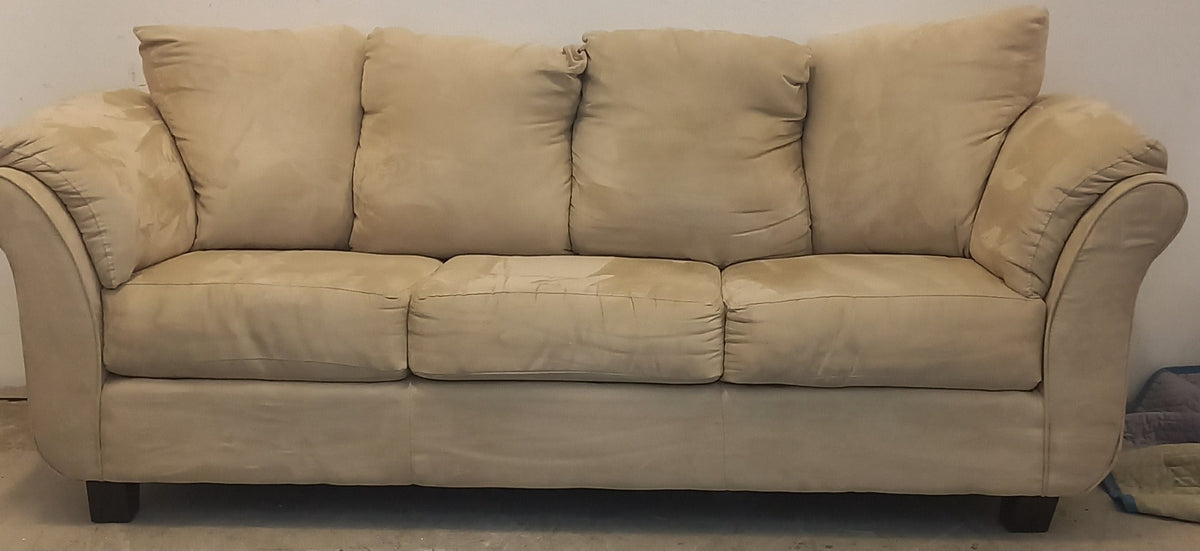 88-inch Cream Three Seater Sofa