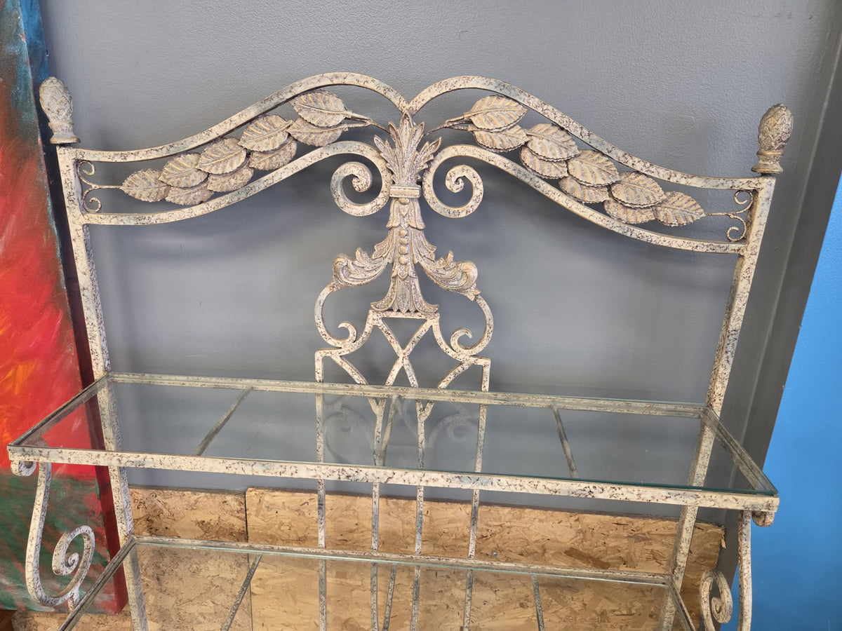 Metal Furniture with Marbled Design