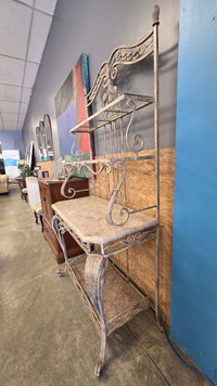 Metal Furniture with Marbled Design