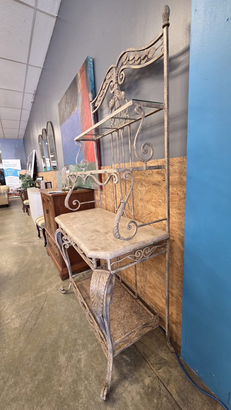 Metal Furniture with Marbled Design